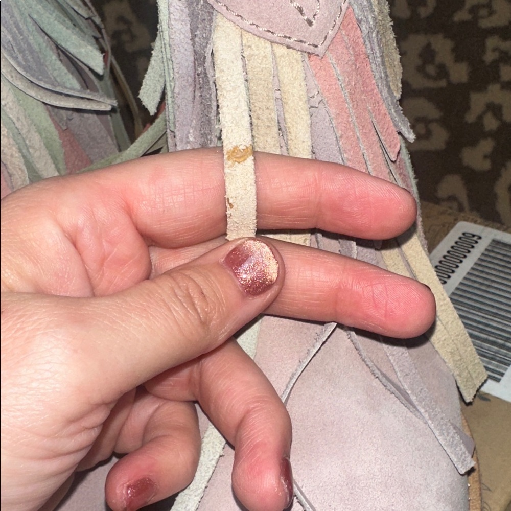 Free People Collection Lawless Fringe Western Booties in Pink Multi ππ - Picture 13 of 17